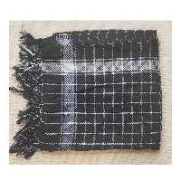 چفیه نخی مشکی ایرانی قواره متوسط کد 025