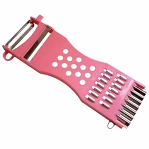 رنده پیاز و سیر  وپنیر پیتزا  پوست کن و خلال کن   سفری و کوچک