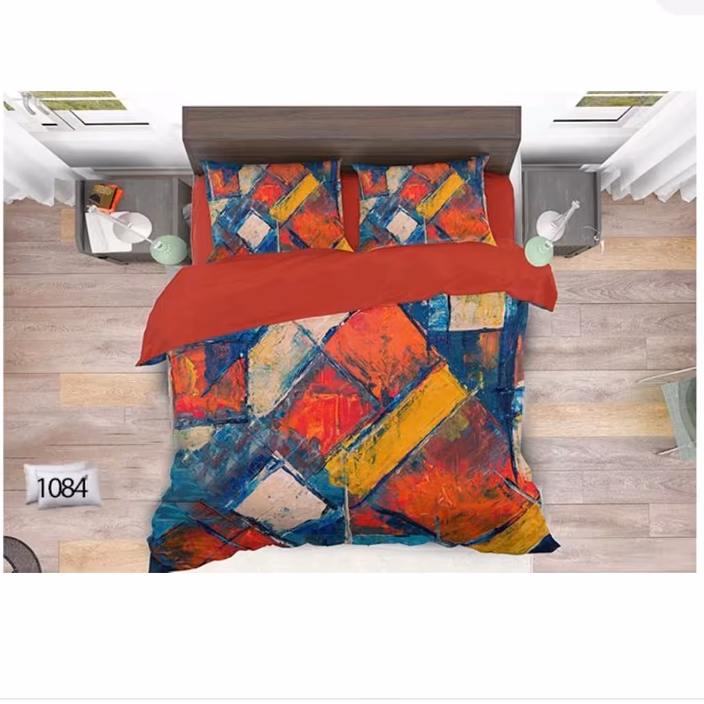 روتختی اسپرت سه بعدی  دونفره 6 تکه شامل یک عدد لحاف و یک عدد ملحفه دور کشدار و چهار عدد رو بالشی 
سایز لحاف 220  در 240
