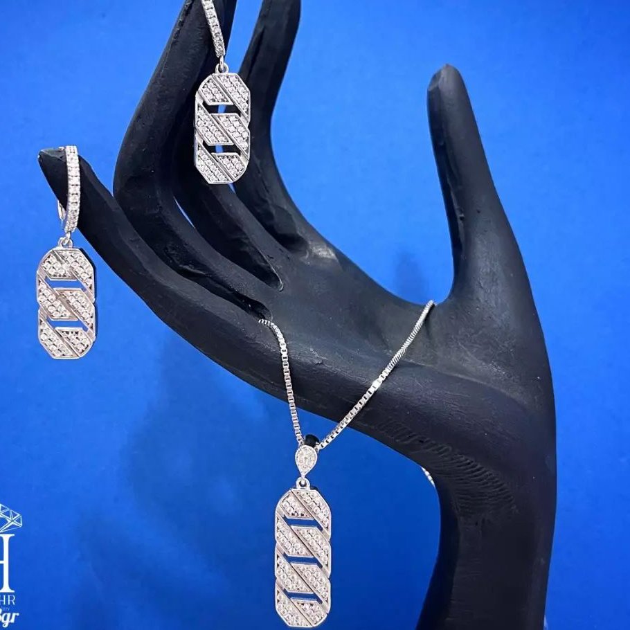 نیمست نقره مدل مدل کارتیه زیبا و سبک با وزن 8