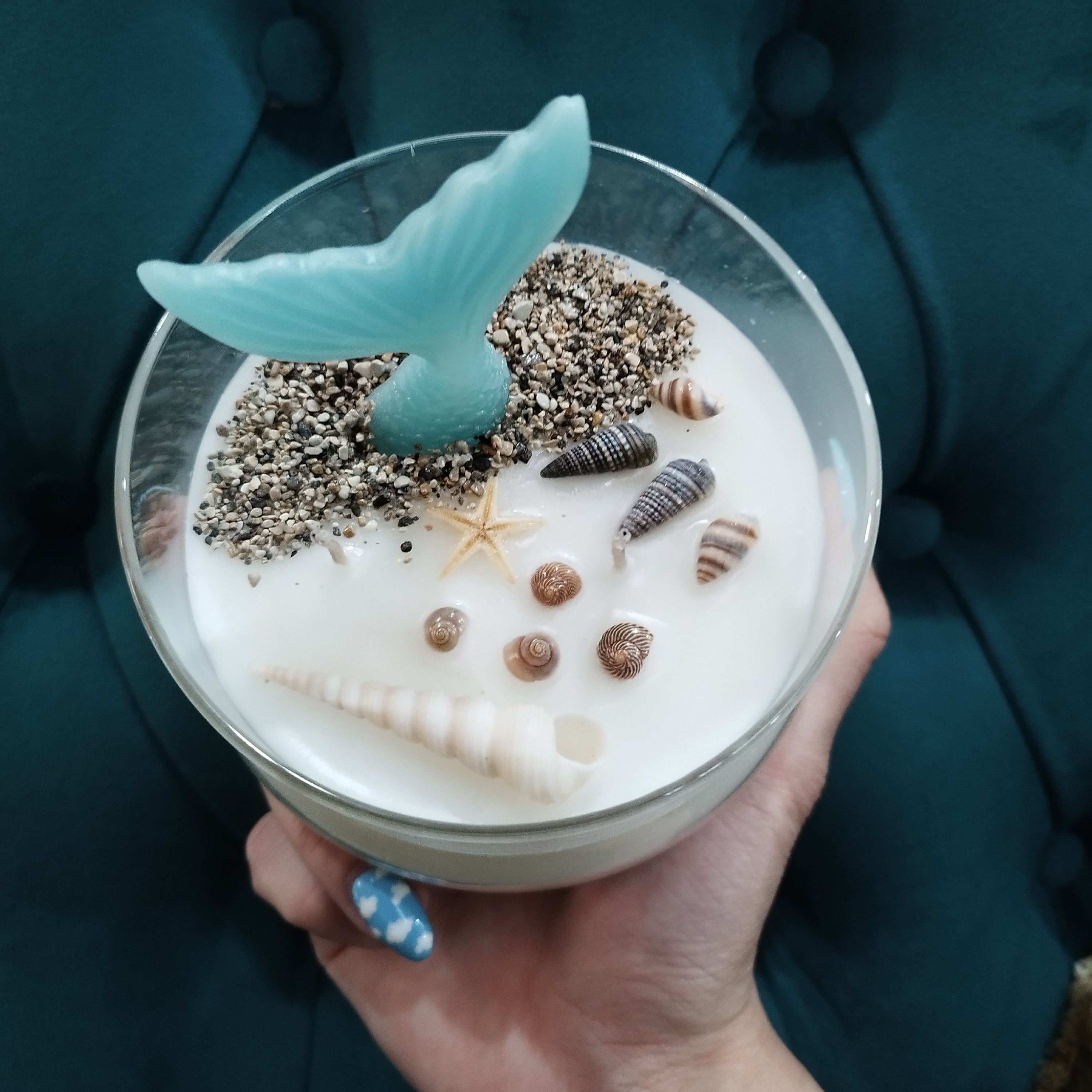 شمع دست ساز درب دار بزرگ