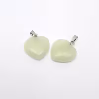 سنگ قلبی شب تاب نور سبزآبی کد59 خرازی آنلاین آرامیس