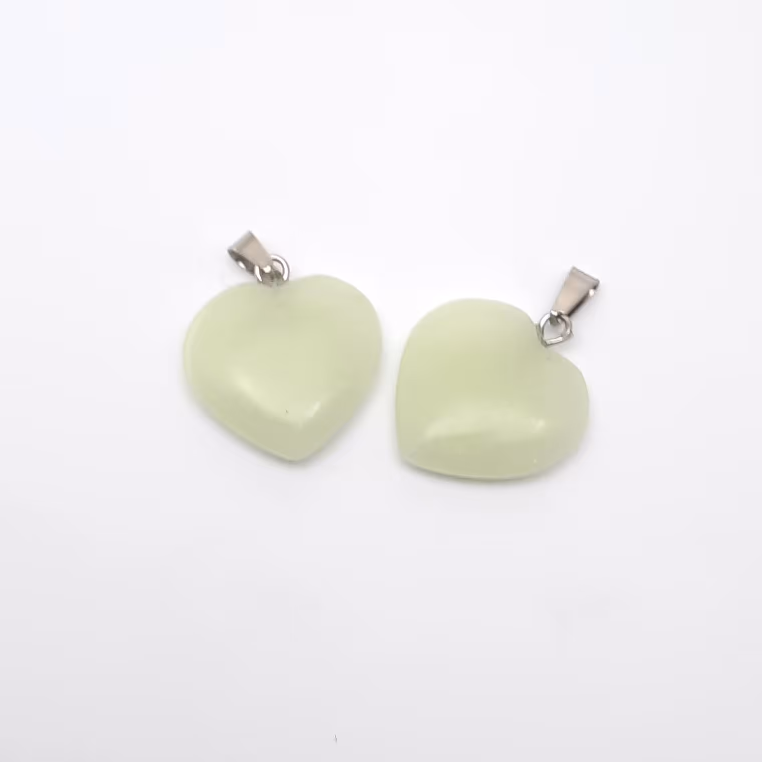 سنگ قلبی شب تاب نور سبزآبی کد59 خرازی آنلاین آرامیس