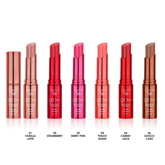 تینت لب جامد گلدن رز مدل رایحه آب گیلاس GLOW KISS 05