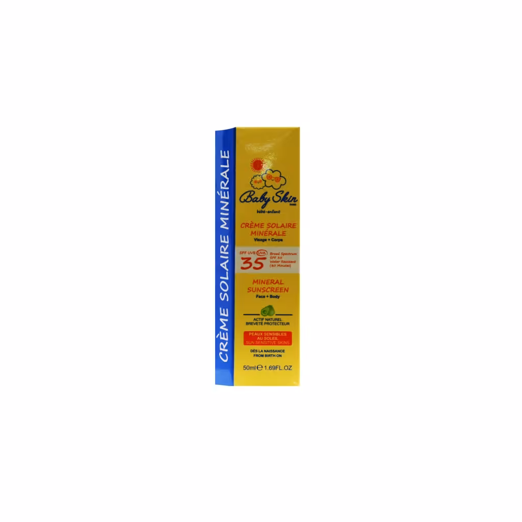 ضدآفتاب بدن و صورت کودک بیبی اسکین (SPF 35)