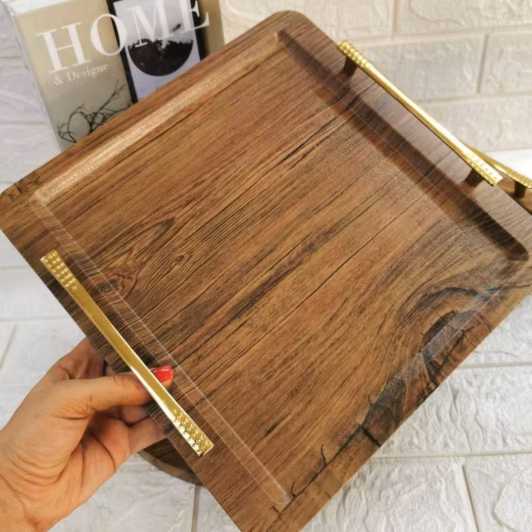 سینی چوب مربع