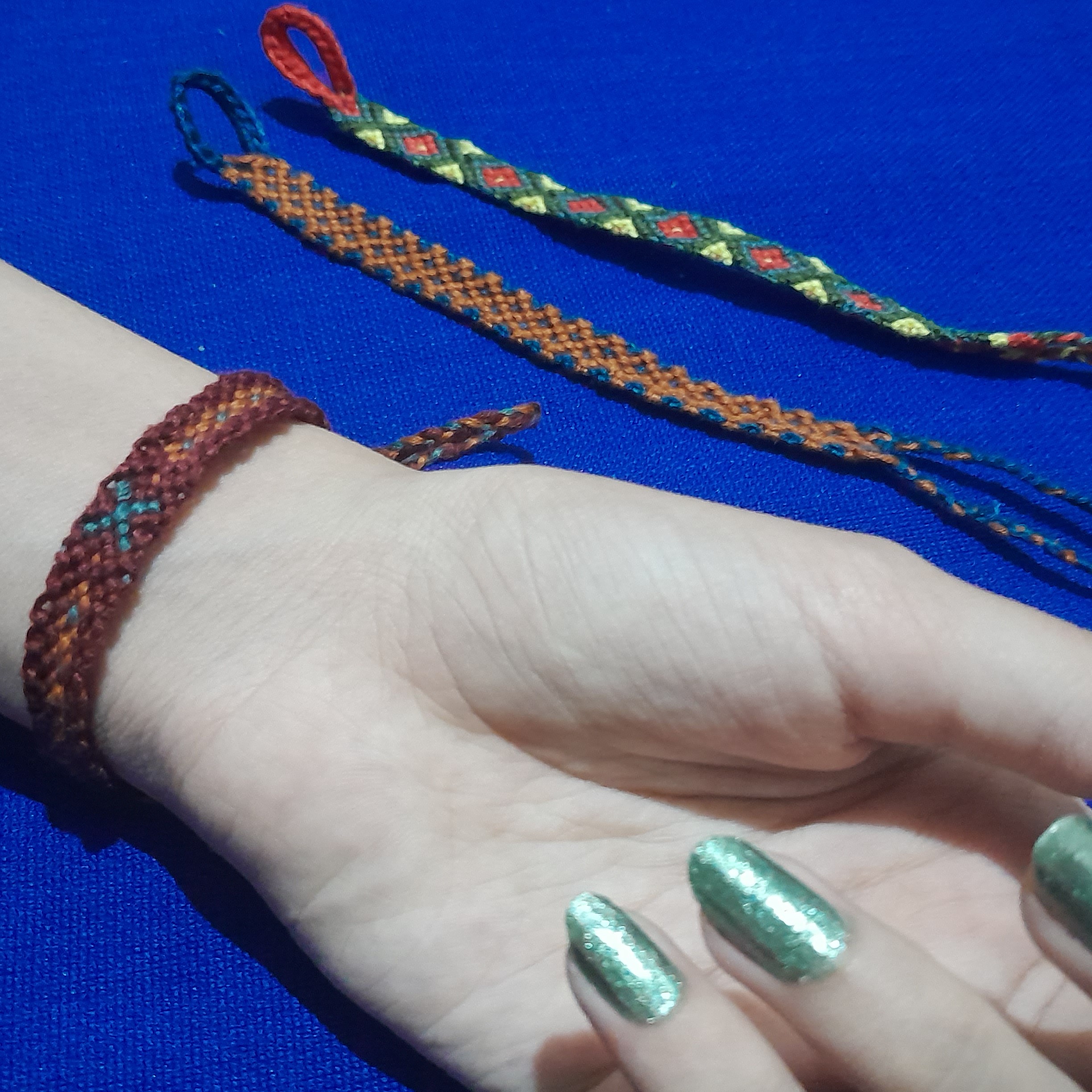 دستبند دوستی  مدل بافت 