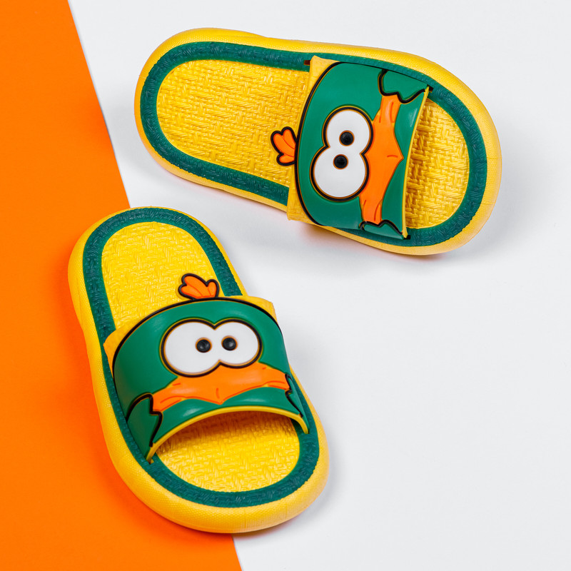 دمپایی پسرانه مدل Angry Bird کد 351022 رنگ زرد -سایز 24 تا 37 
