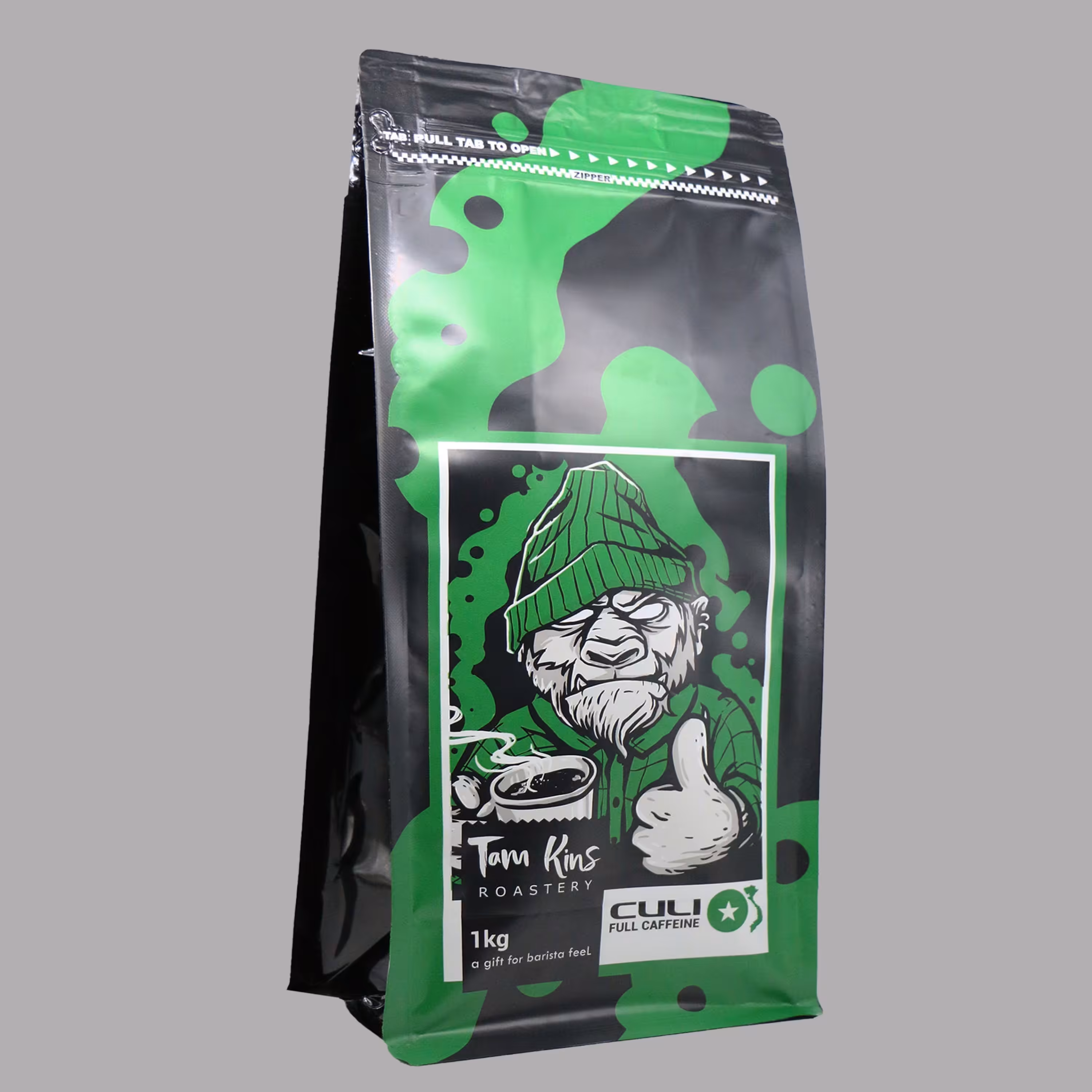 دانه قهوه 70 درصد  روبوستا کولی سبز(1 کیلوگرم)