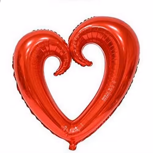 بادکنک فویلی تو خالی قرمز