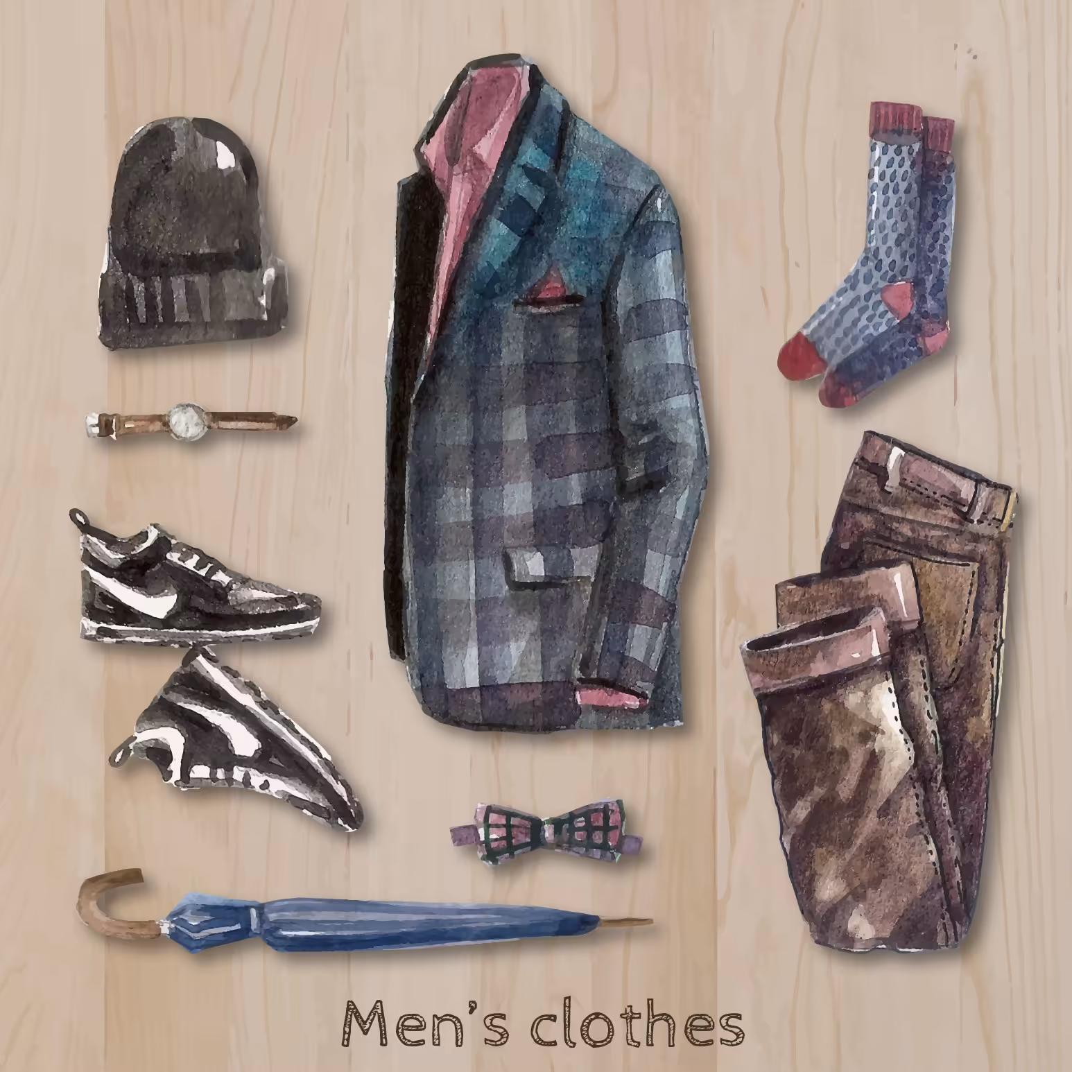 تابلو بوم طرح پوشاک مردانه لوکس کد z70