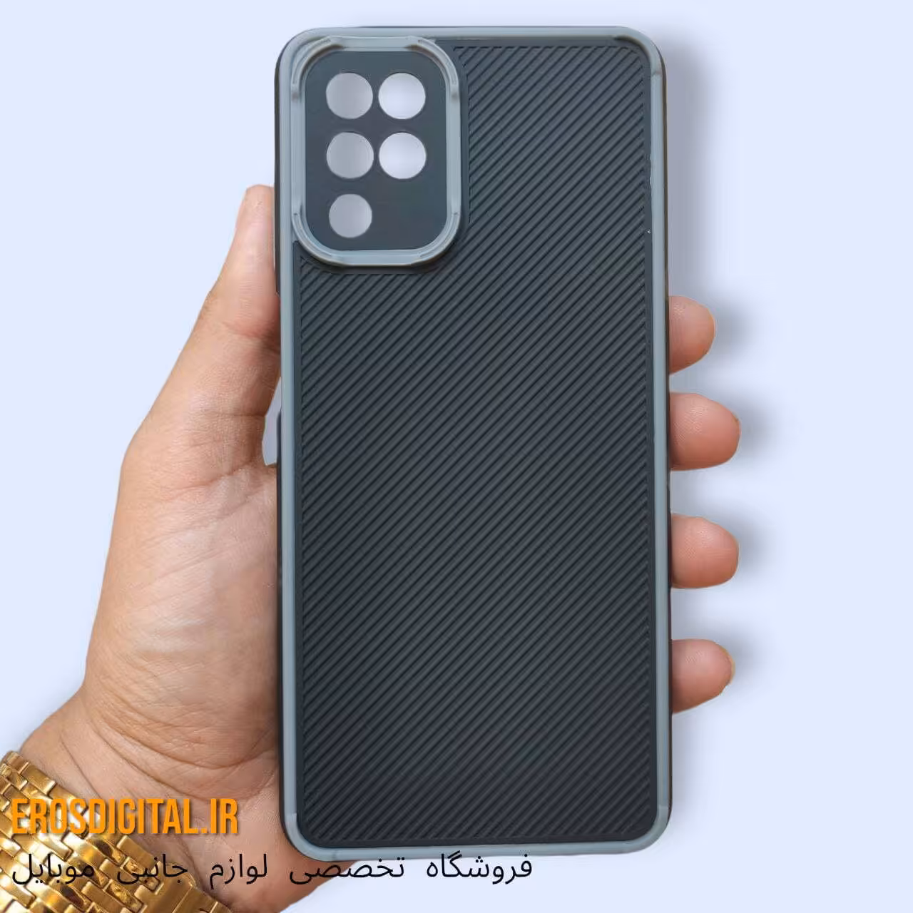 قاب طرح کربنی سامسونگ A12 محافظ لنز دار