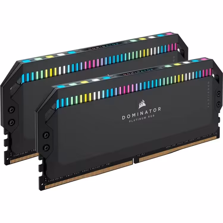 رم دسکتاپ DDR5 دو کاناله 6000 مگاهرتز CL30 کورسیر مدل Dominator Platinum RGB ظرفیت 64 گیگابایت - کالاوما