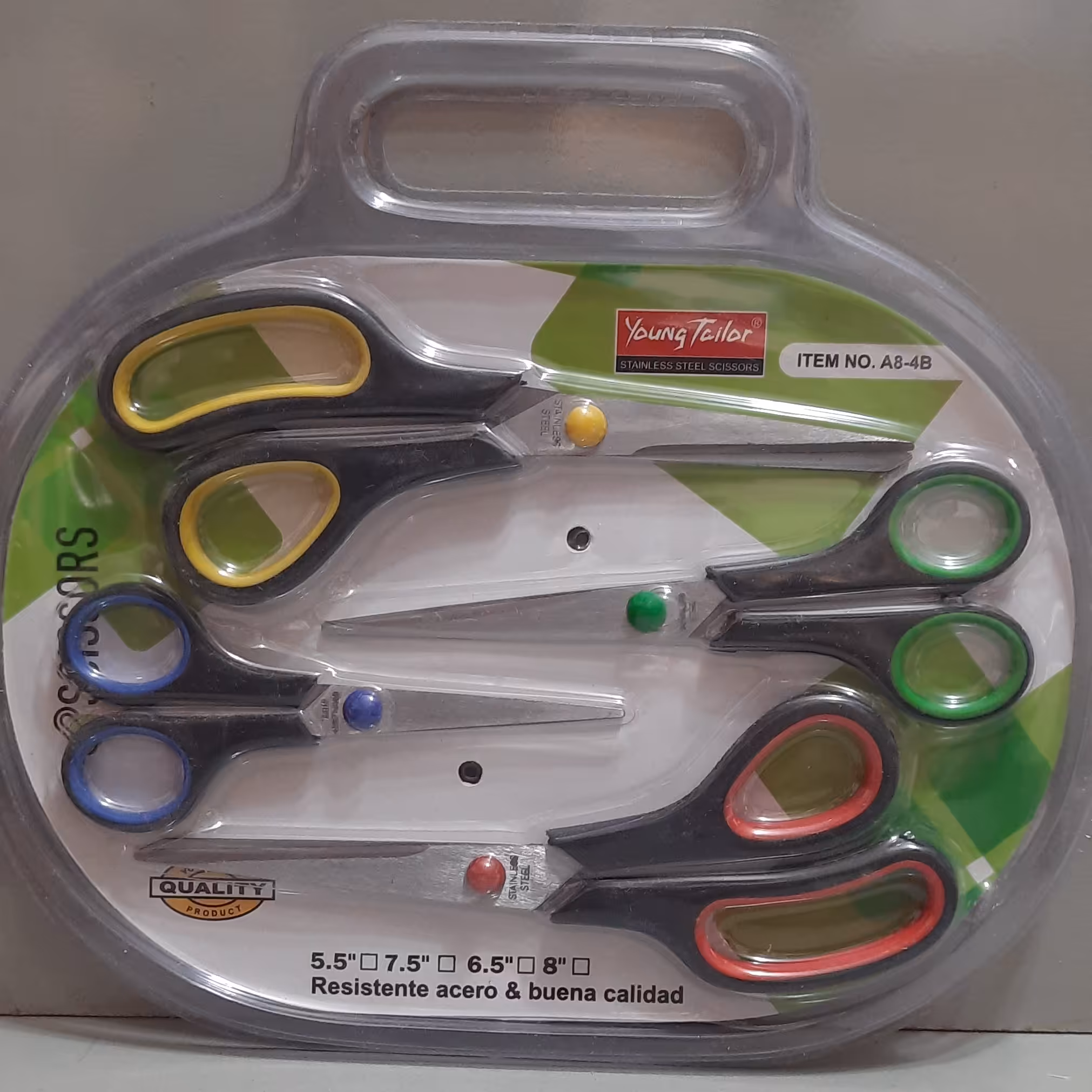  قیچی خارجی جدید4عددی الوان 200گرم 