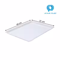 سینی قنادی پلاستیکی سایز 42 در 31 بسته 6 عددی رنگ سفید سفارش فقط از طریق پست پیشتاز