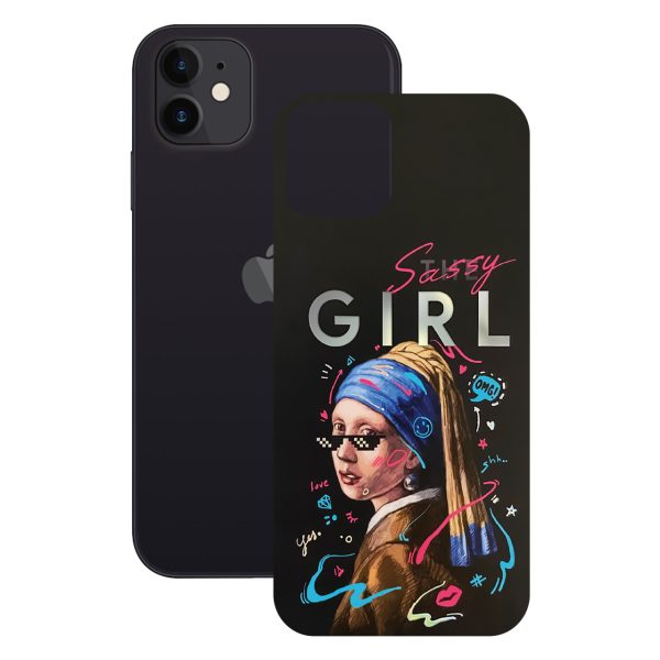 برچسب پوششی راک اسپیس طرح Girl مناسب برای گوشی موبایل آیفون مدل iPhone 11