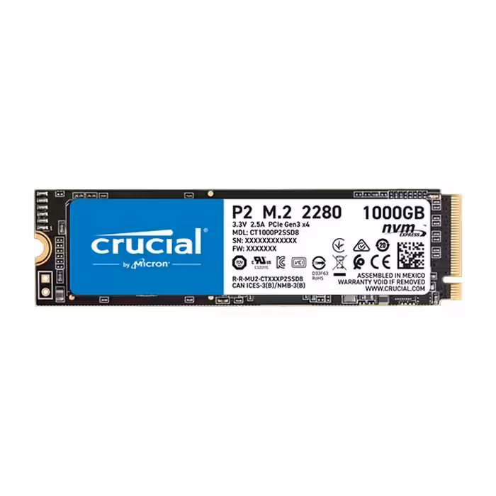 اس اس دی کروشیال - مدل P2 NVME ظرفیت یک ترابایت