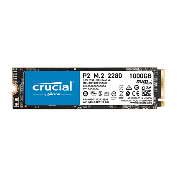 اس اس دی کروشیال - مدل P2 NVME ظرفیت یک ترابایت