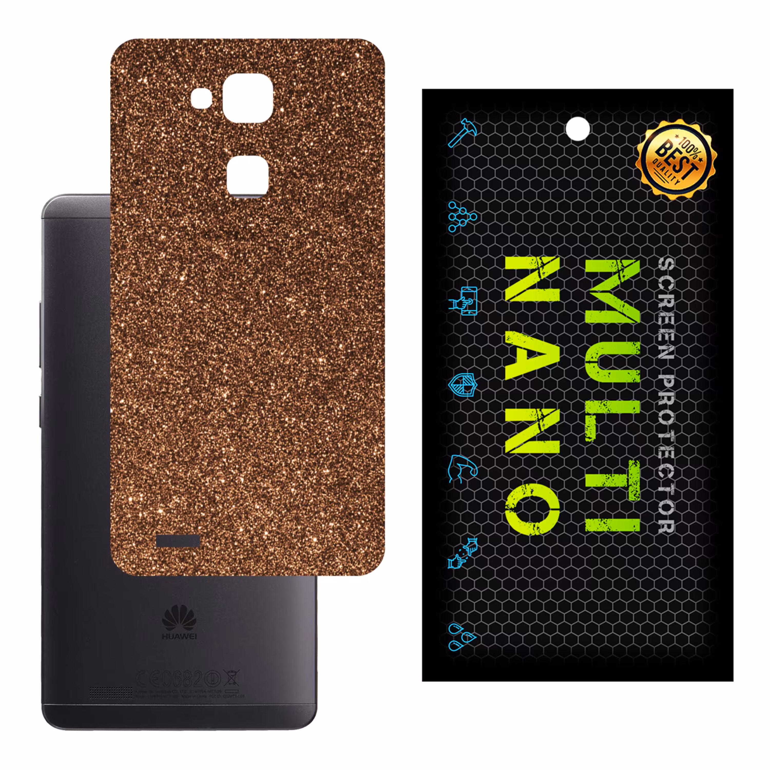 برچسب پوششی MultiNano مدل X-G1F-Bronze برای پشت موبایل هوآوی Mate 7