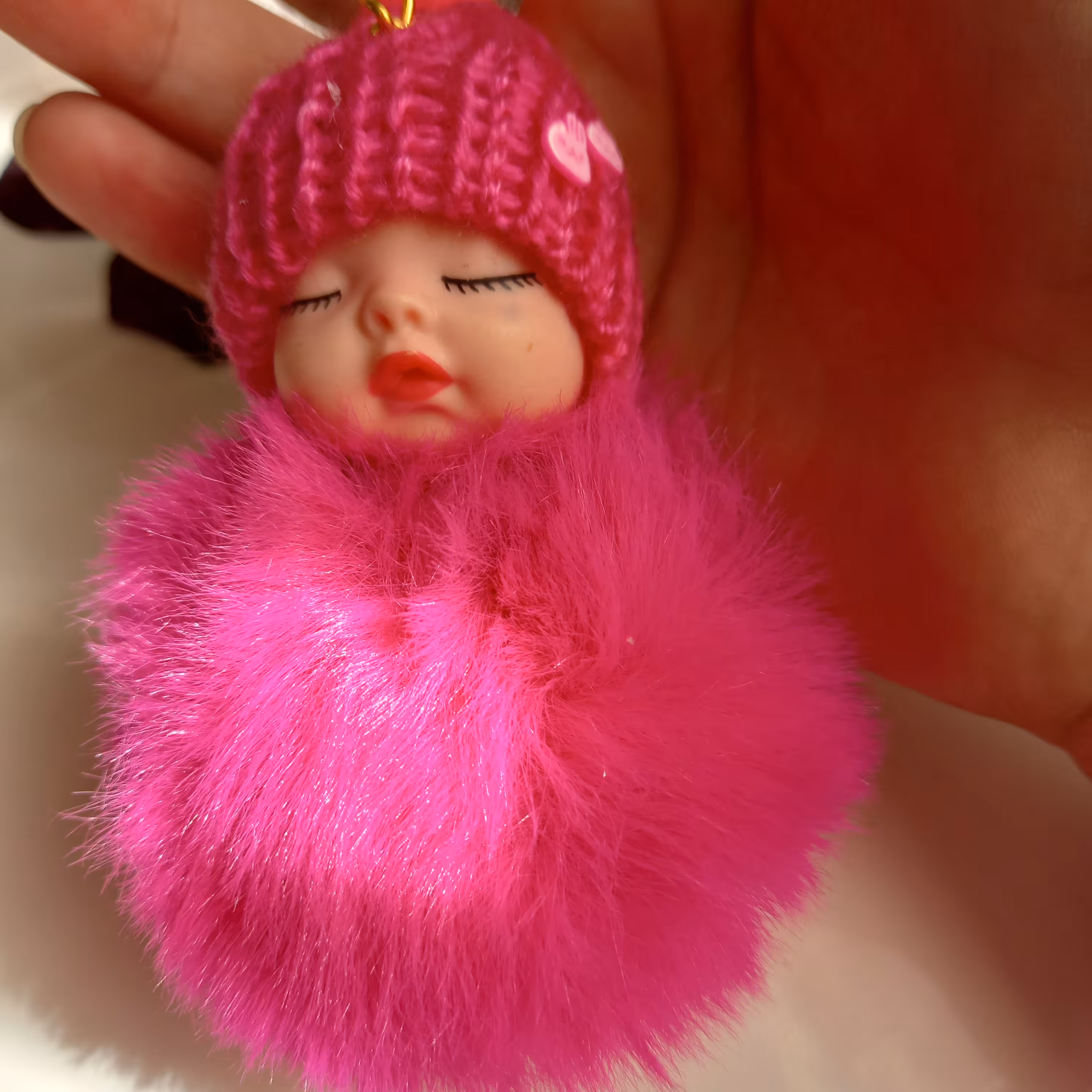 جاکلیدی و آویز کیف طرح عروسک خواب 