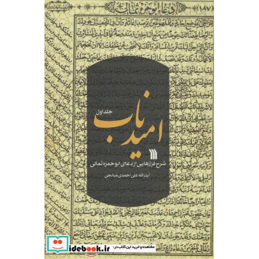 کتاب امید ناب 1 (شرح فرازهایی از دعای ابوحمزه ثمالی)،(شمیز،رقعی،سروش) اثر علی احمدی میانجی
