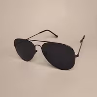 عینک مردانه ریبن شیشه مشکی دسته فلزی باریک 