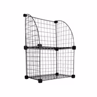 ست قفسه مشبک مدل هلالی دو طبقه در یک ردیف 32x32(ارسال پس کرایه و به عهده مشتری)