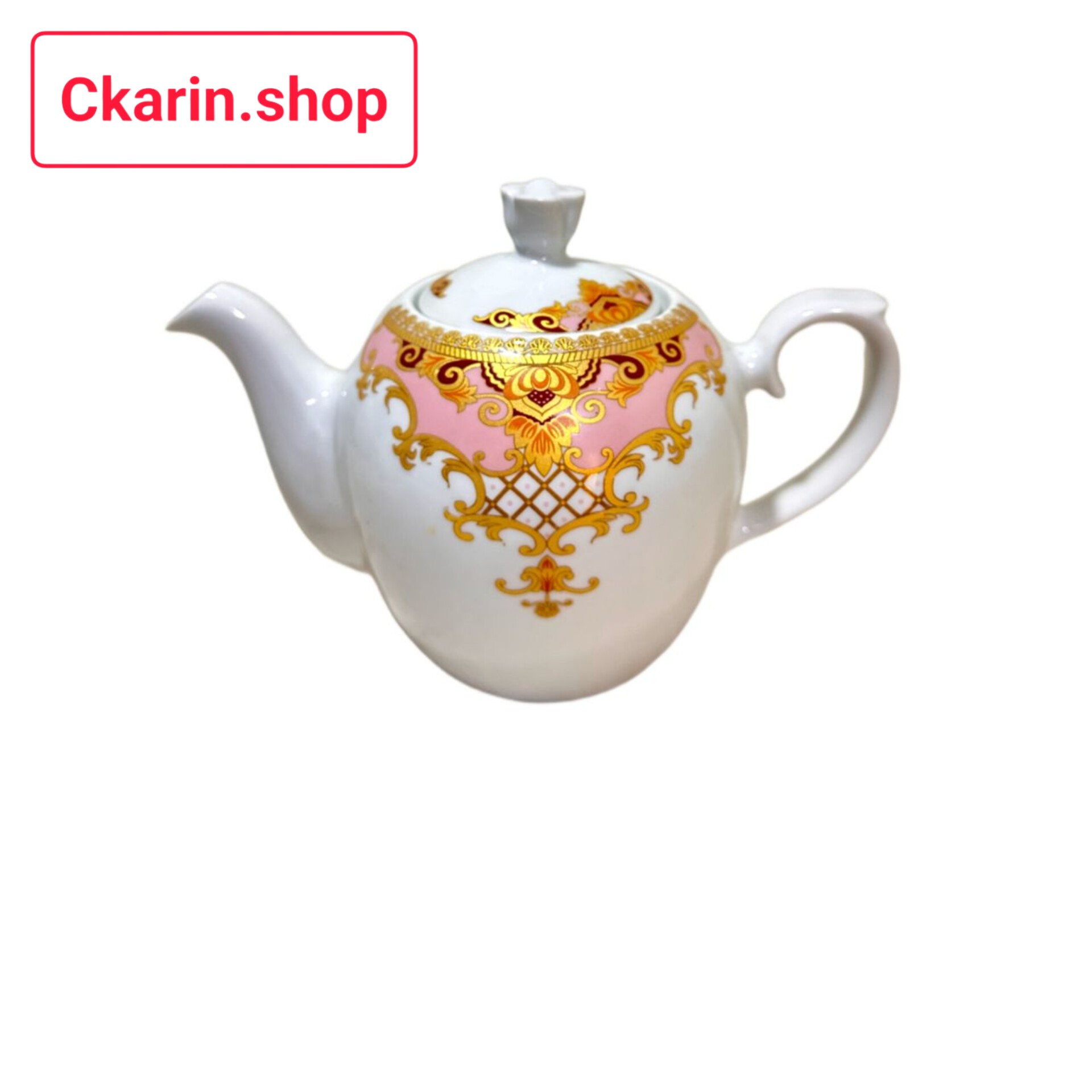 قوری چینی  هلیا صورتی متوسط