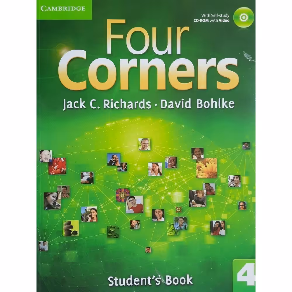 کتاب four corners  4 رنگی (چاپ اصلی و غیر دیجیتال)