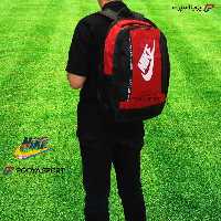 کوله پشتی ورزشی نایک NIKE سایز متوسط اعلا مشکی- قرمز