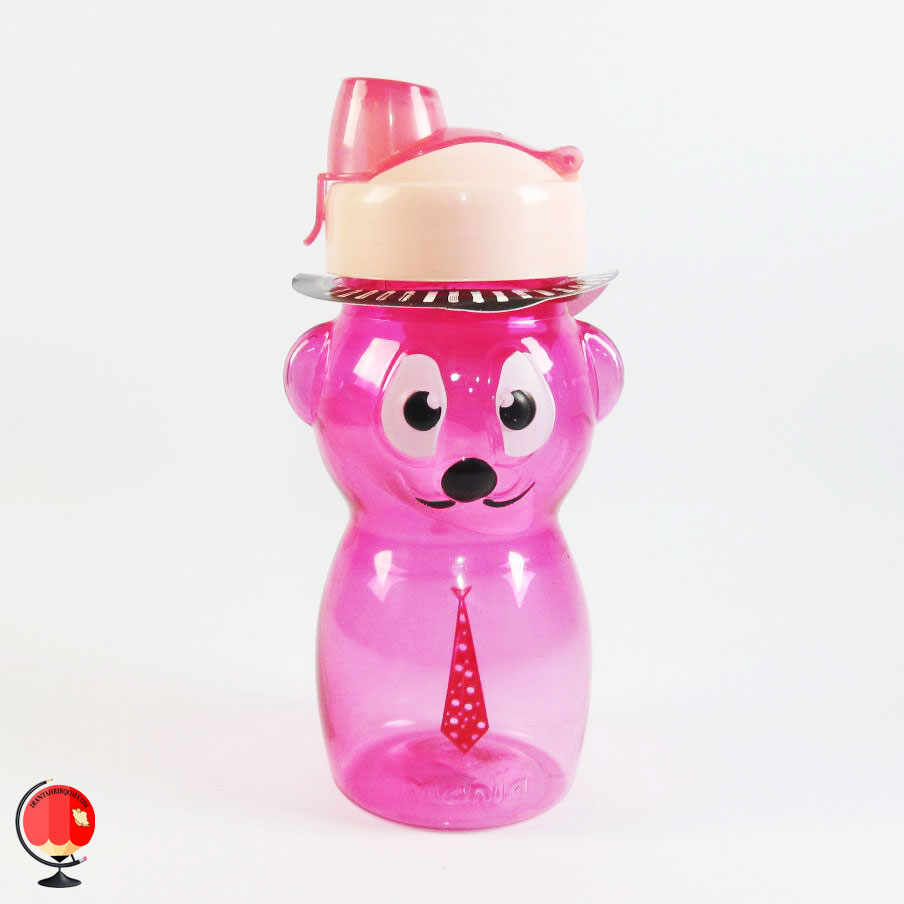 قمقمه کودک 430 میلی لیتر طرح لوسی مانیا صورتی