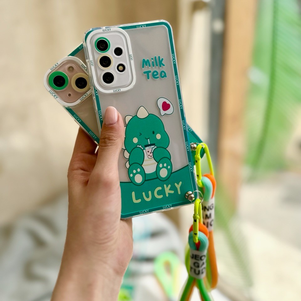 قاب گوشی Baby Dragon با بند لندیارد قاب طرح دار آیفون سامسونگ شیائومی هزینه ارسال رایگان