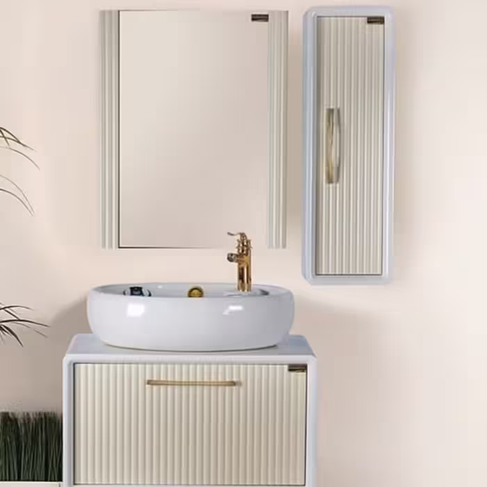 روشویی کابینتی مدل  A100 دارای آینه و باکس ابعاد 40 در 70 ارسال به سراسر ایران