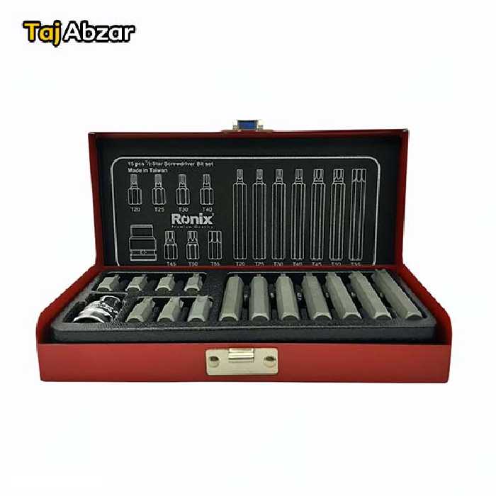 جعبه بیت ستاره ای کوتاه و بلند 15 پارچه رونیکس مدل RH-2696