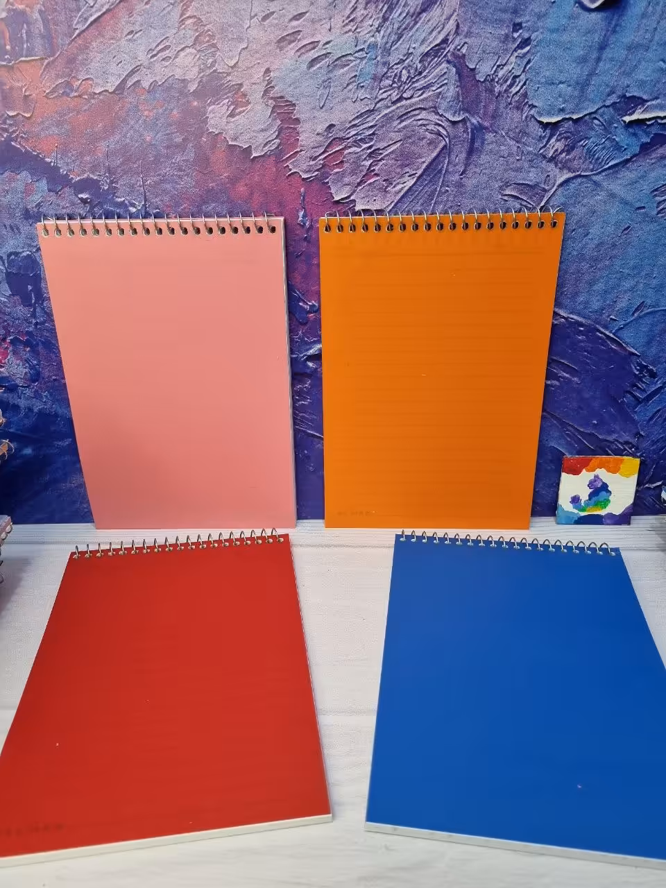دفترچه یادداشت  خبرنگاری سایز بزرگ در چهار رنگ