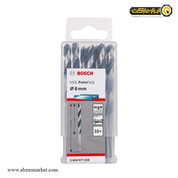 ست مته آهن بوش 10 عددی قطر 6 مدل 2608577228
