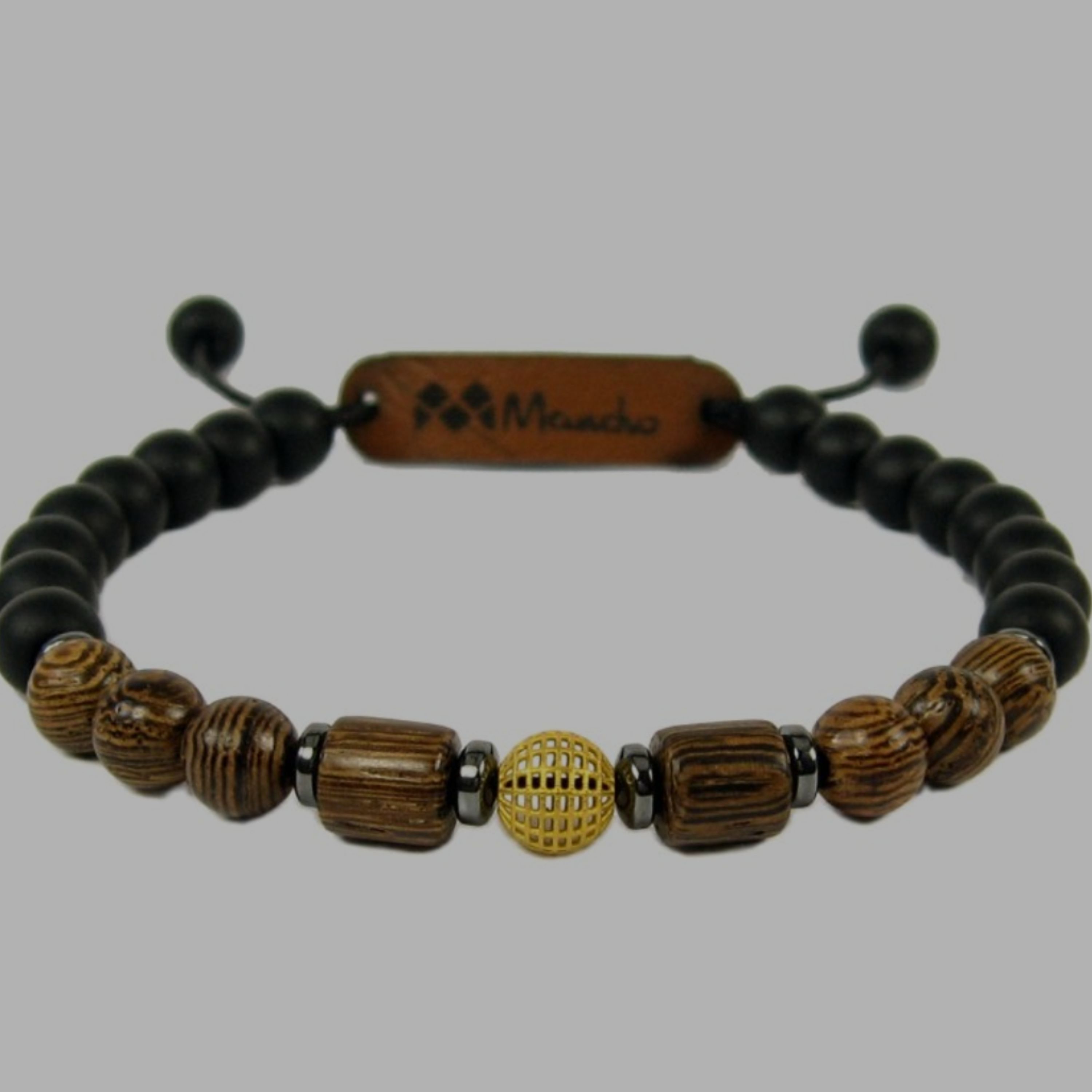 دستبند مانچو طلای 18 عیار 0.18 گرمی زنانه مردانه 