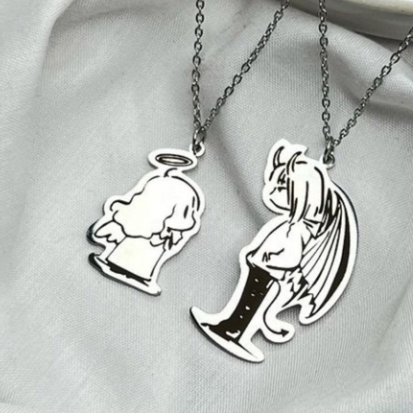 ست گردنبند فرشته شیطون 