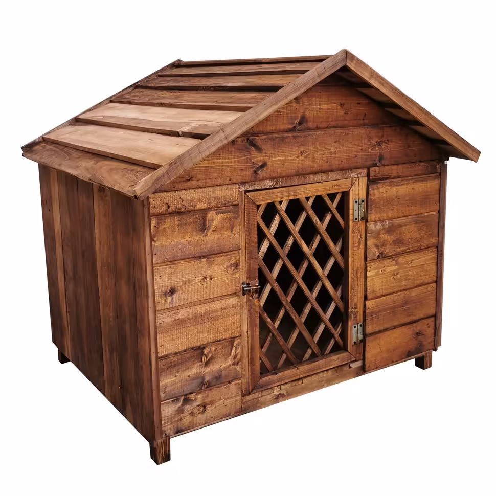 خانه سگ چوبی مدل DH-47 هزینه ارسال پسکرایه