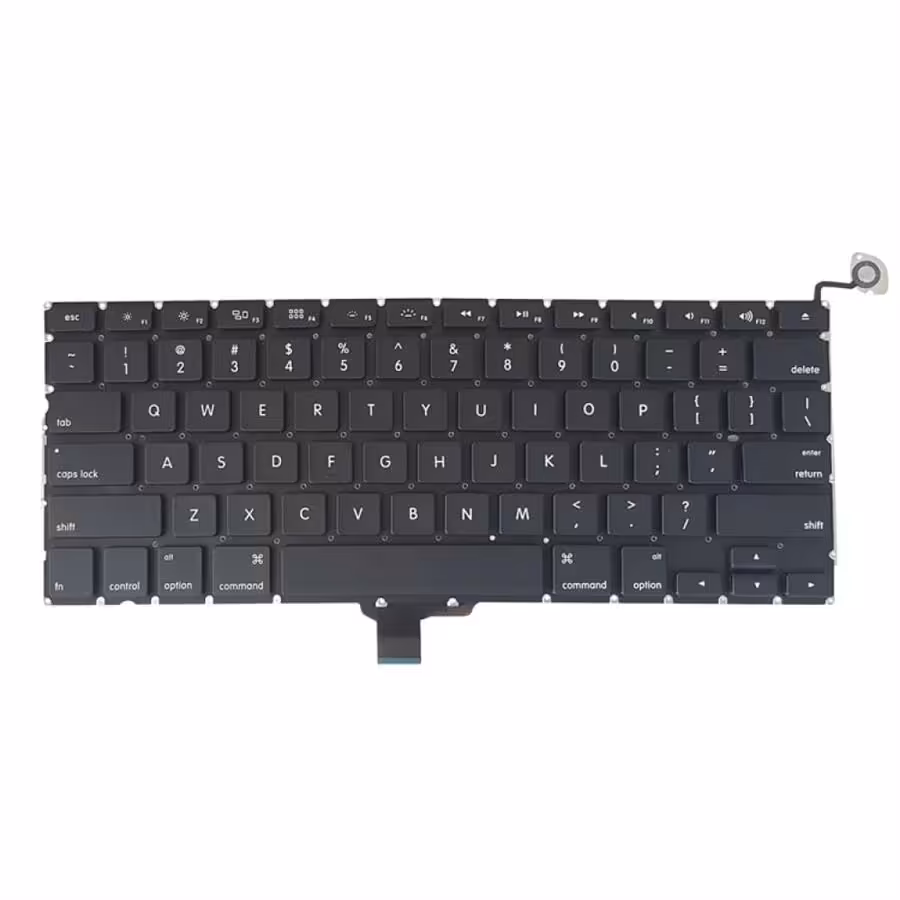 کیبورد لپ تاپ اپل MacBook Pro A1278 مشکی اینتر کوچک به همراه کلید پاور