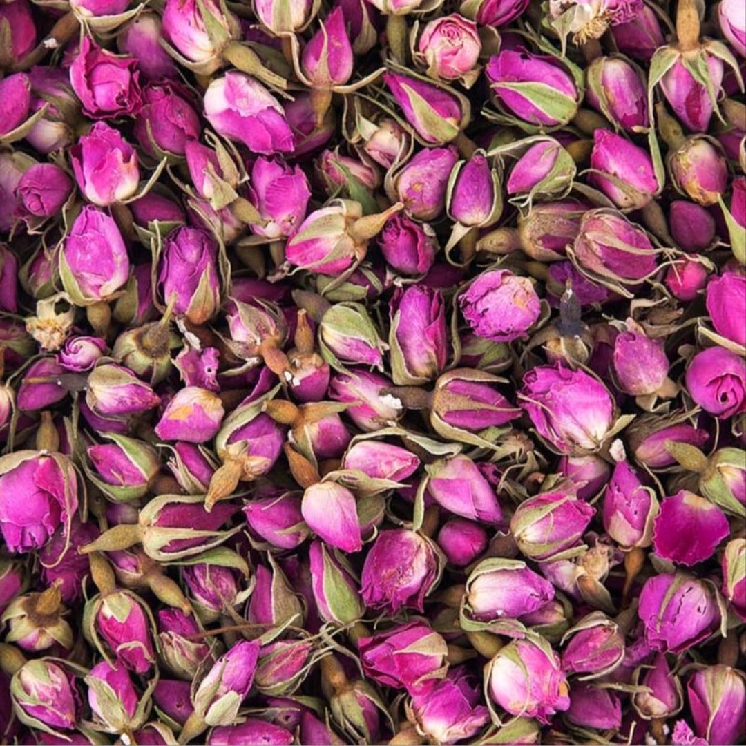 غنچه گل محمدی.گل سرخ.درجه 1.تازه امسالی.100گرمی