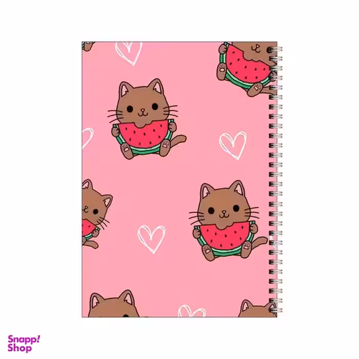 دفتر مشق 100 برگ بامبیلیپ طرح گربه هندوانه خور کد 4608485