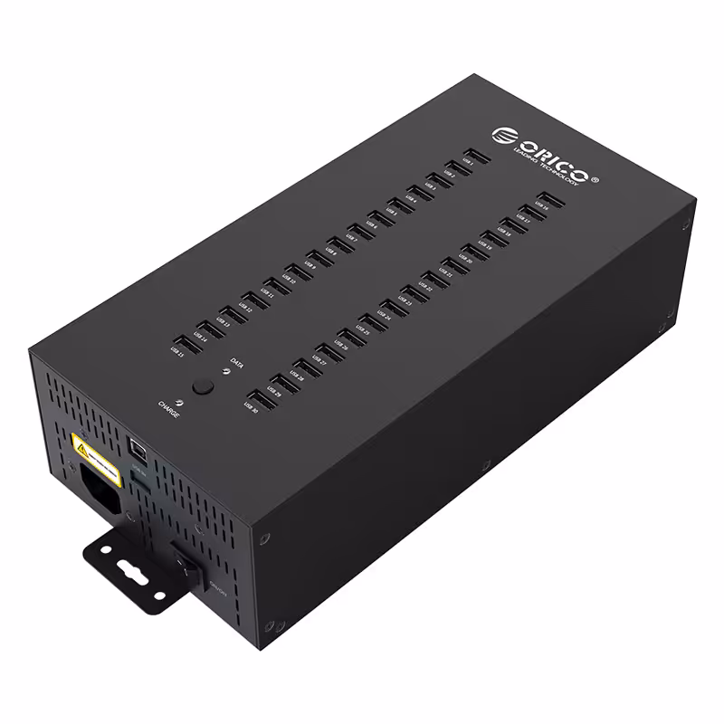 هاب یو اس بی و شارژر 30 پورت اوریکو مدل IH30P همراه آداپتور