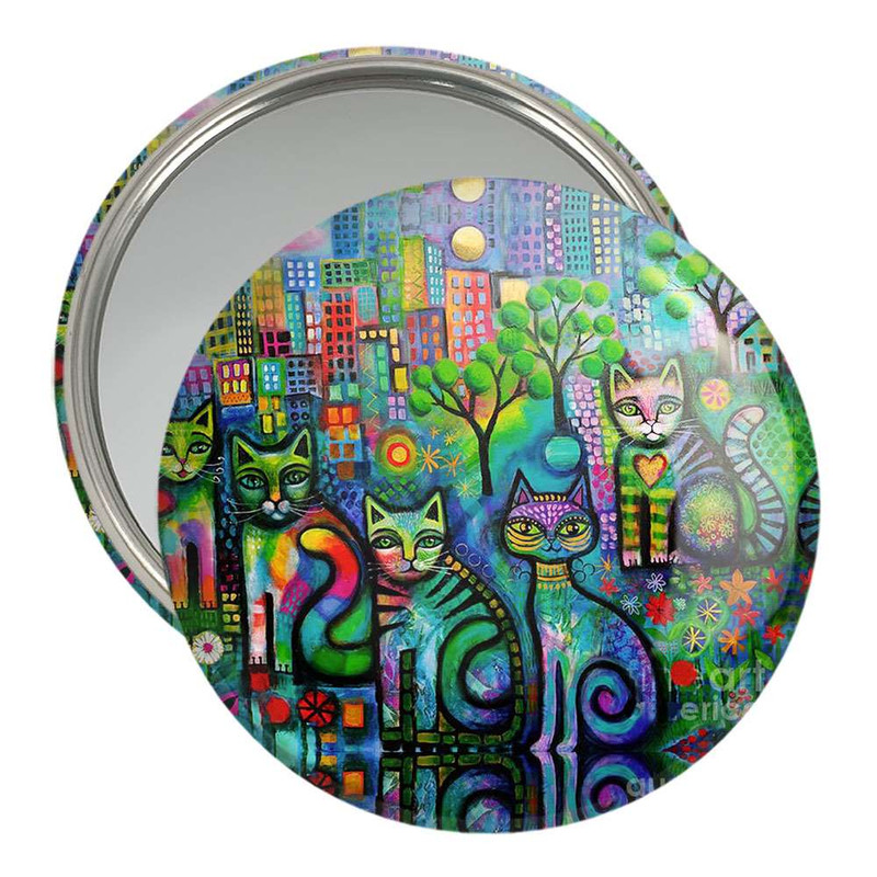 آینه جیبی خندالو مدل گربه  کد 5320