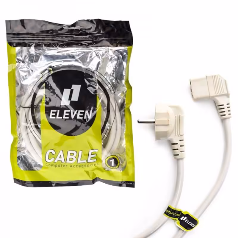 کابل برق پاور 1.5 متری 90 درجه الون ELEVEN