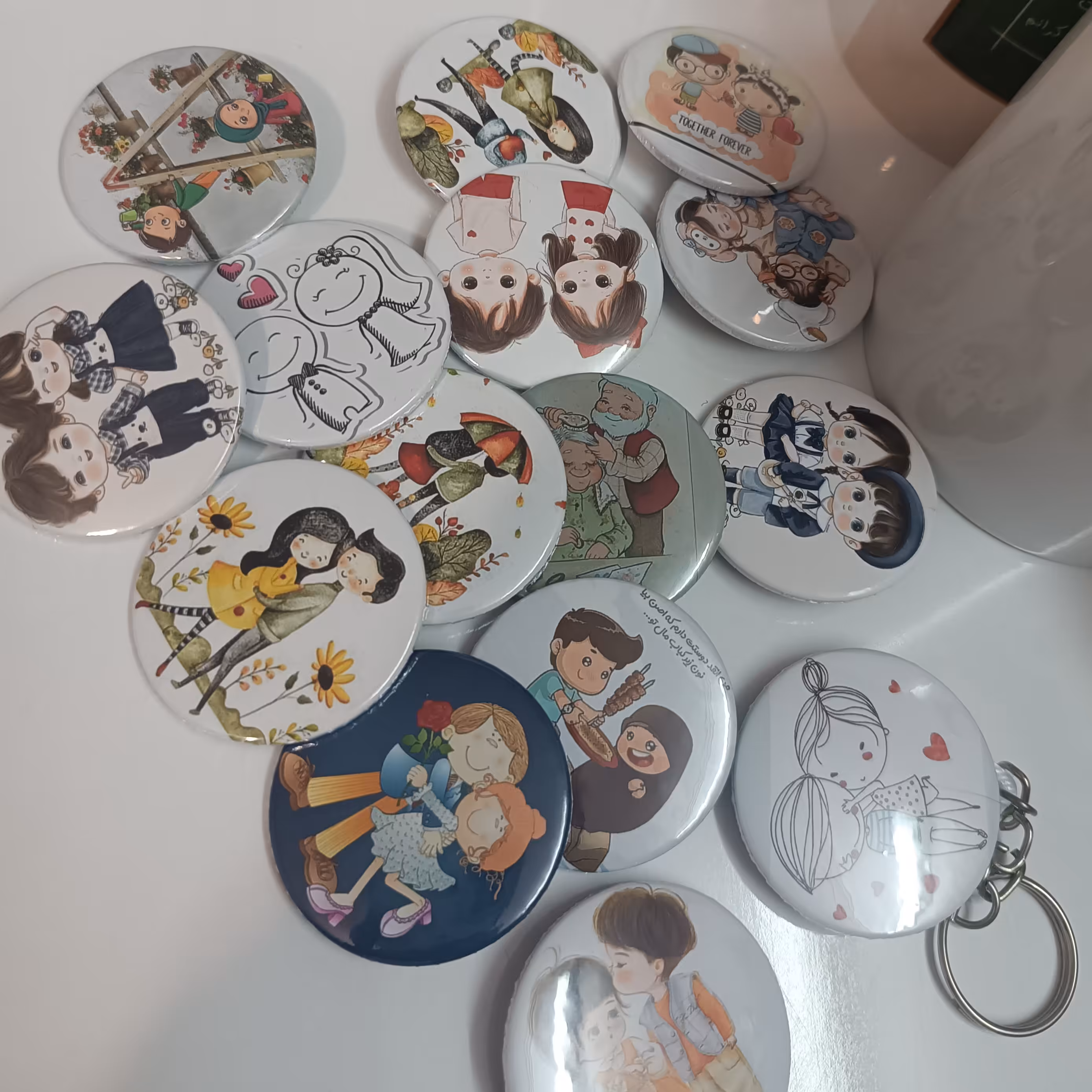 پیکسل سنجاقی عاشقانه فانتزی(ولنتاین) سایز 44 