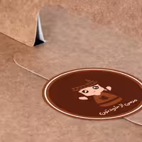 برچسب بسته بندی باژیکان مدل  مرسی از خریدتون    کد 21133160 بسته50عددی