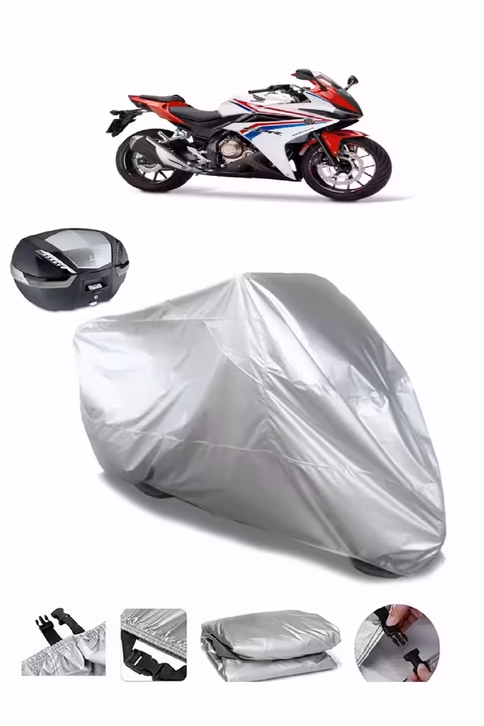 چادر موتورسیکلت HONDA CBR 500R MOTORYCYCLE ضد آب فوق العاده ضخیم کیسه عقب سازگار MotoLion