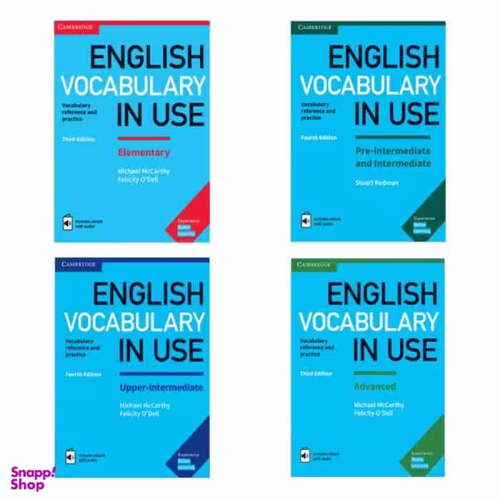 کتاب English Vocabulary in Use اثر جمعی از نویسندگان انتشارات کمبریج 4جلدی