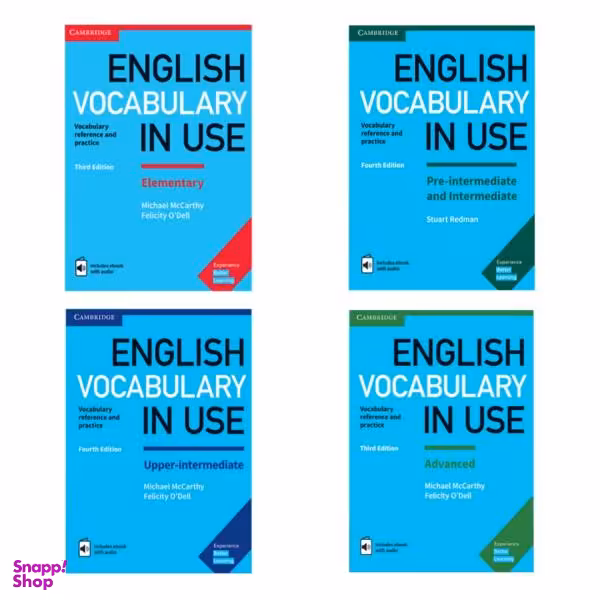 کتاب English Vocabulary in Use اثر جمعی از نویسندگان انتشارات کمبریج 4جلدی